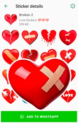 Love Stickers for WhatsApp android App screenshot 0