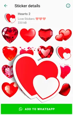 Love Stickers for WhatsApp android App screenshot 2